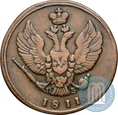 Фото 2 копейки 1811 года КМ-ПБ 