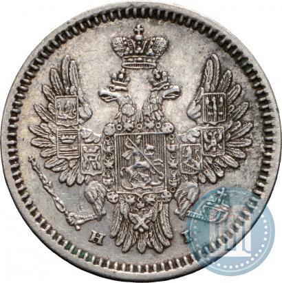Фото 5 копеек 1855 года СПБ-HI 