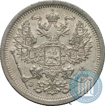 Picture 20 kopecks 1907 year СПБ-ЭБ 