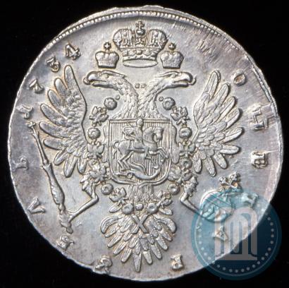 Фото 1 рубль 1734 года  "Тип 1735 года"