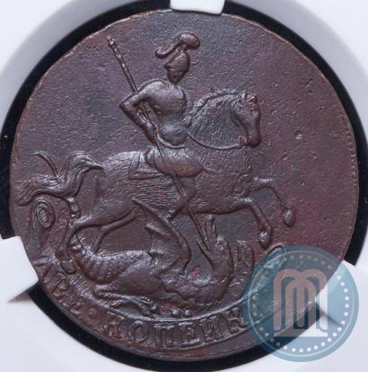 Фото 2 копейки 1757 года  "Номинал под Св. Георгием"