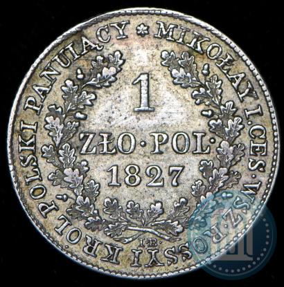 Picture 1 złoty 1827 year IB 
