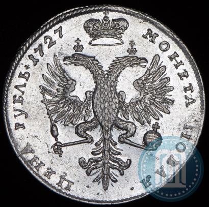Picture 1 rouble 1727 year  "Moscow type, portrait turned to the right"