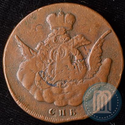 Picture 1 kopeck 1756 year СПБ 