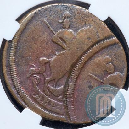 Фото 2 копейки 1757 года  "Номинал под Св. Георгием"