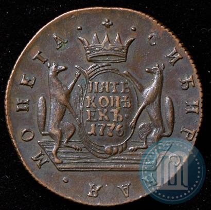 Фото 5 копеек 1776 года КМ 