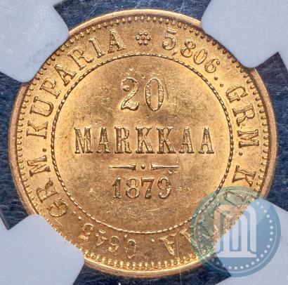 Picture 20 markkaa 1879 year S 