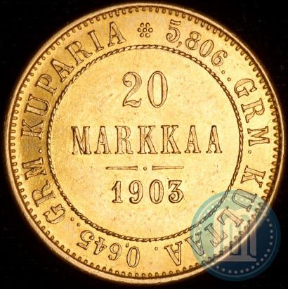Picture 20 markkaa 1903 year L 