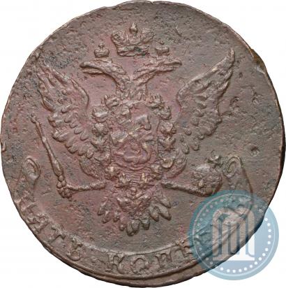 Picture 5 kopecks 1758 year  