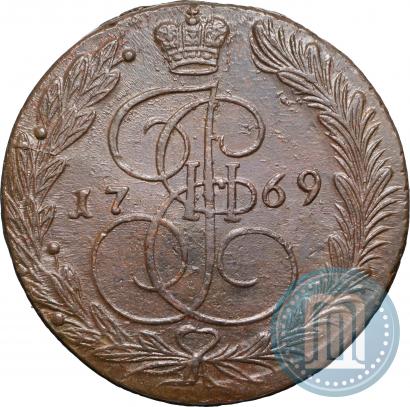 Picture 5 kopecks 1769 year ЕМ 