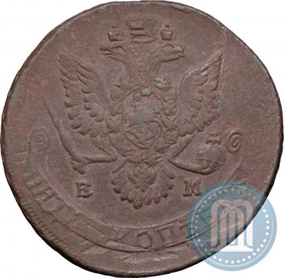 Picture 5 kopecks 1780 year ЕМ 