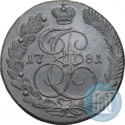 Фото 5 копеек 1781 года КМ 