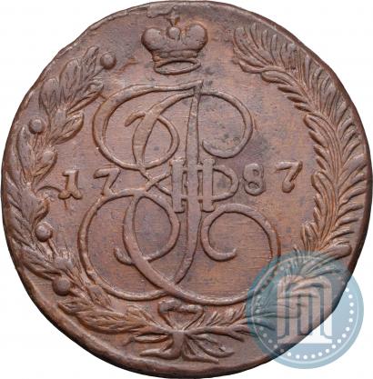 Picture 5 kopecks 1787 year ЕМ 