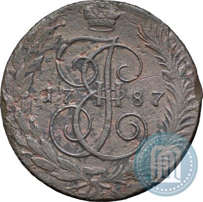 Picture 5 kopecks 1787 year ТМ 