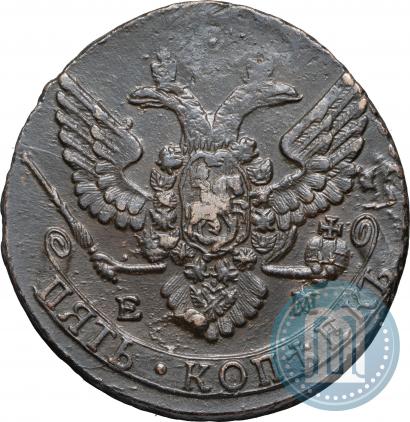 Picture 5 kopecks 1788 year ЕМ 