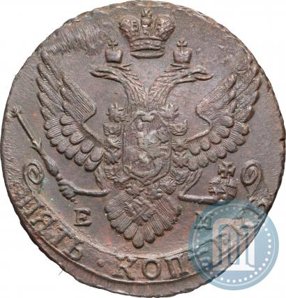 Picture 5 kopecks 1789 year ЕМ 