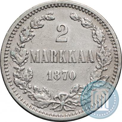 Picture 2 markkaa 1870 year S 