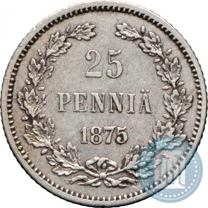 Picture 25 pennia 1875 year S 