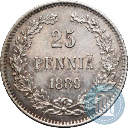 Picture 25 pennia 1889 year L 