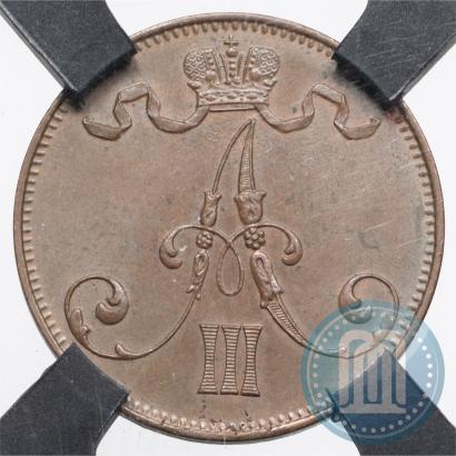 Фото 5 пенни 1889 года  