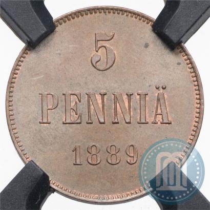 Фото 5 пенни 1889 года  