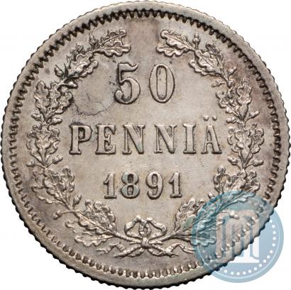Фото 50 пенни 1891 года L 