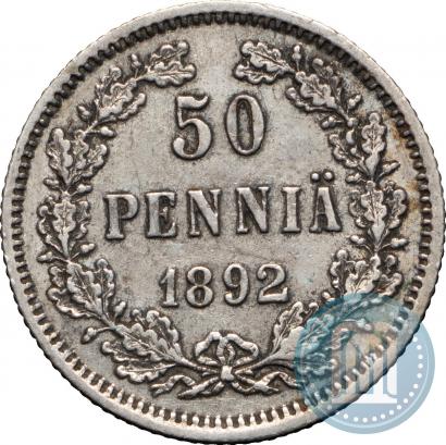 Фото 50 пенни 1892 года L 
