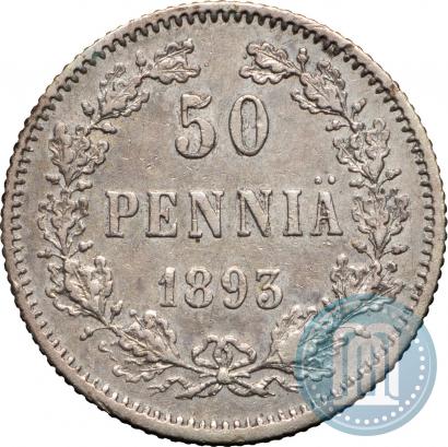 Picture 50 pennia 1893 year L 