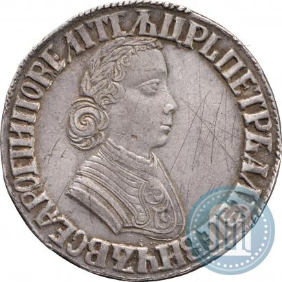 Фото Полтина 1705 года  "Портрет работы Ф. Алексеева"