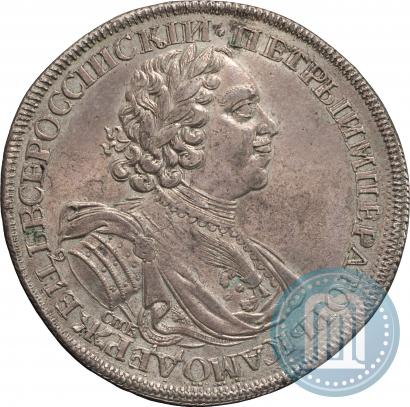 Picture 1 rouble 1724 year СПБ "Sun rouble, portrait in armour"