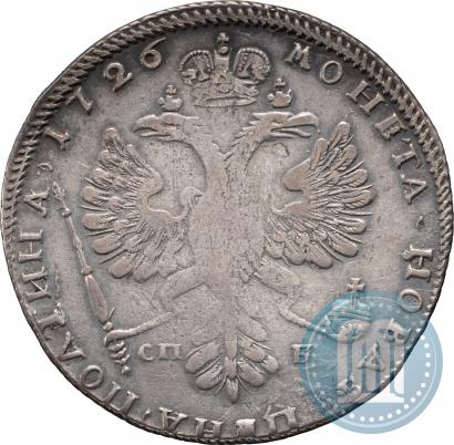 Фото Полтина 1726 года СПБ "Петербургский тип, портрет влево"