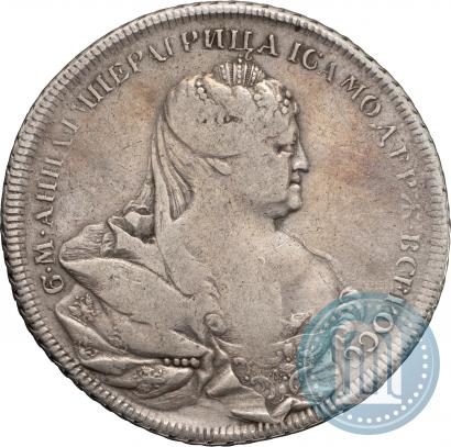 Picture 1 rouble 1736 year  "Portrait by Gedlinger"