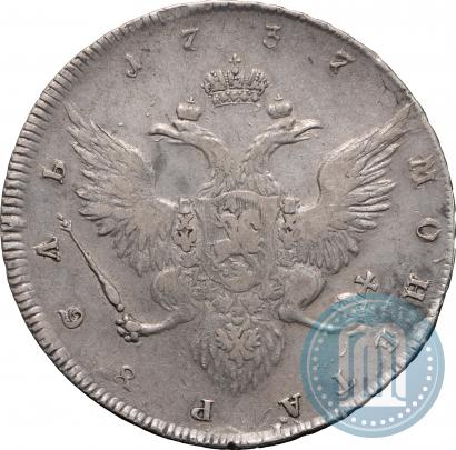 Фото 1 рубль 1737 года  "Работы Гедлингера"