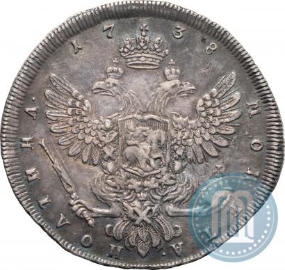 Picture Poltina 1738 year СПБ "Petersburg type"
