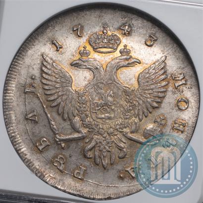 Picture 1 rouble 1743 year СПБ 