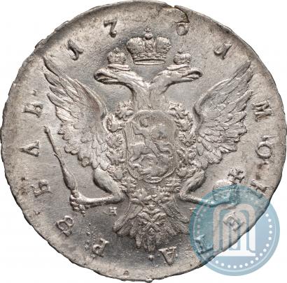 Picture 1 rouble 1761 year СПБ-НК 