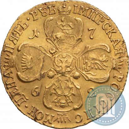 Picture 5 roubles 1762 year СПБ 