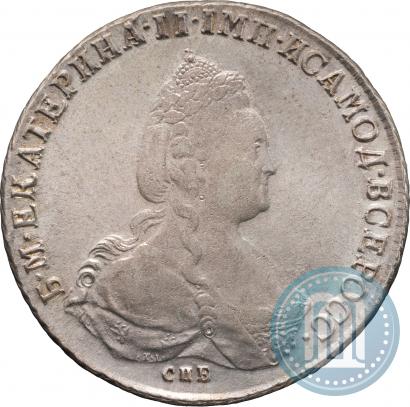 Фото 1 рубль 1791 года СПБ-ЯА 