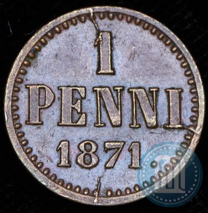 Фото 1 пенни 1871 года  