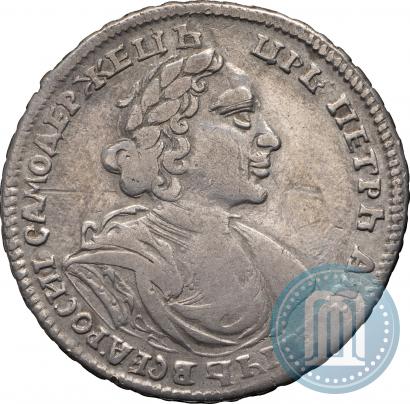 Фото Полтина 1719 года L "Портрет в латах"