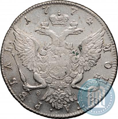 Фото 1 рубль 1774 года СПБ-ФЛ 