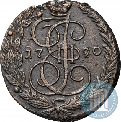 Фото 5 копеек 1790 года ЕМ 
