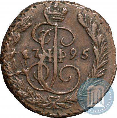Picture 1 kopeck 1795 year ЕМ 