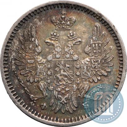 Фото 5 копеек 1857 года СПБ-ФБ 