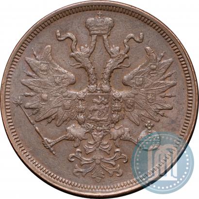 Picture 5 kopecks 1859 year ЕМ "Type of 1860-1867"