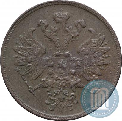 Picture 2 kopecks 1860 year ЕМ 