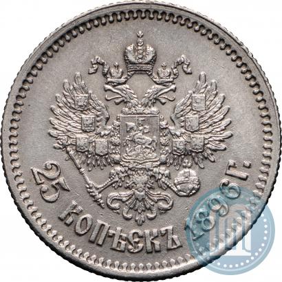 Picture 25 kopecks 1896 year  
