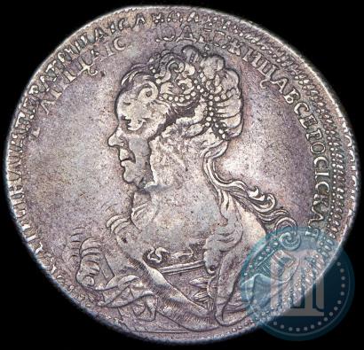 Picture 1 rouble 1725 year СПБ "Petersburg type, portrait turned to the left"