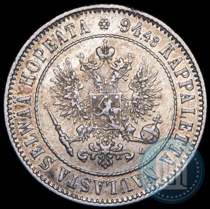 Picture 1 markka 1892 year L 