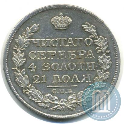 Фото 1 рубль 1824 года СПБ-ПД 